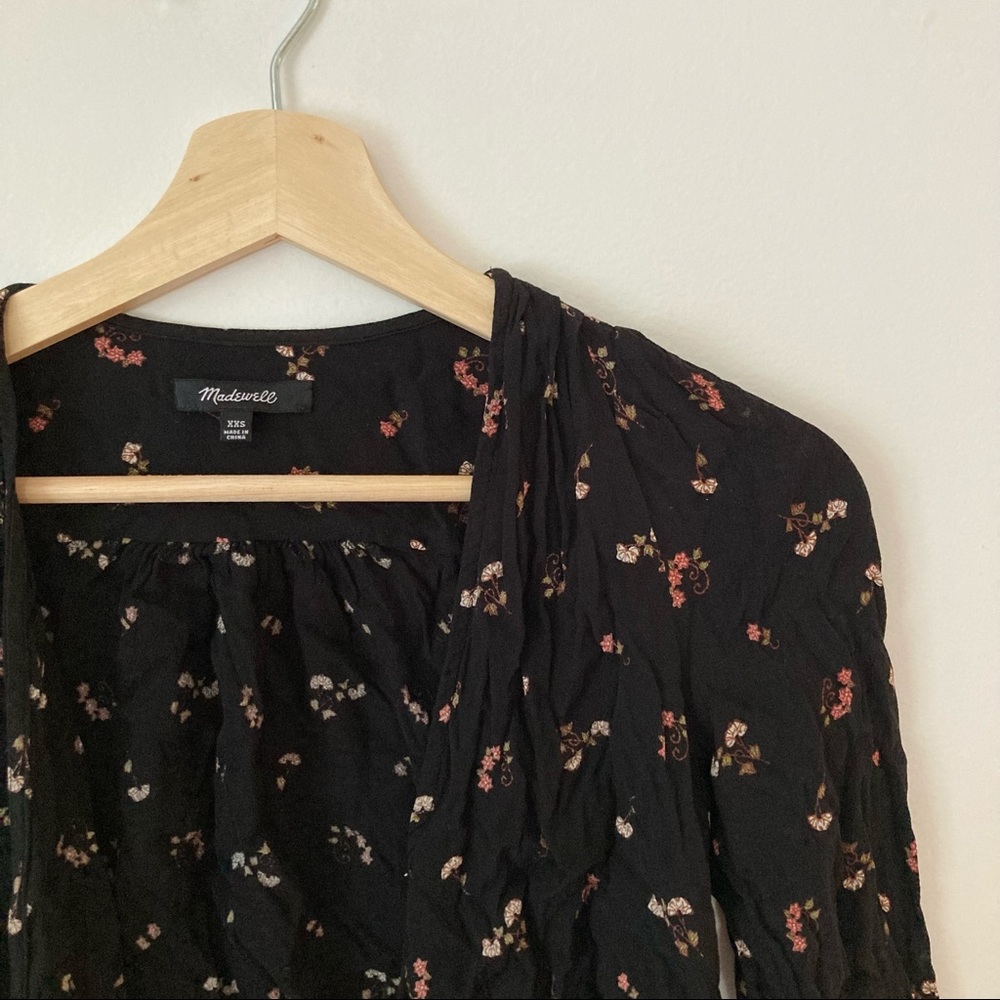 Madewell Flower Toss Wrap Top